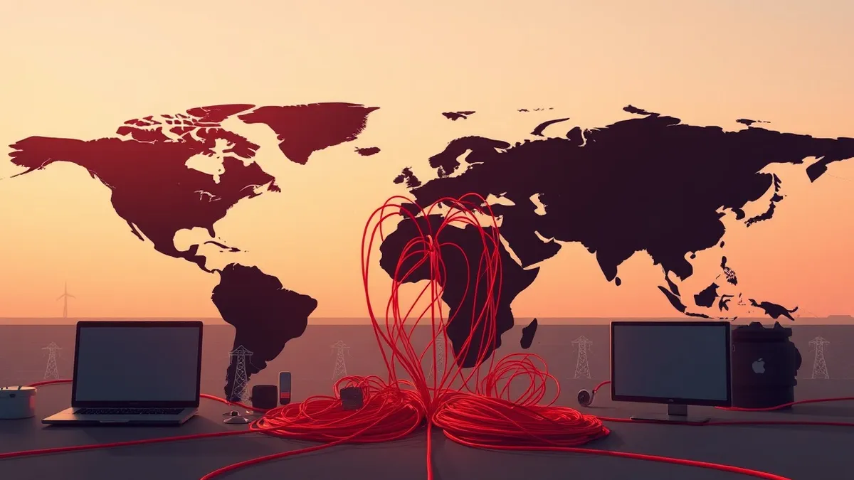 Illustration: A dark network map shows severed connection lines isolating a central node representing a scanning botnet.
